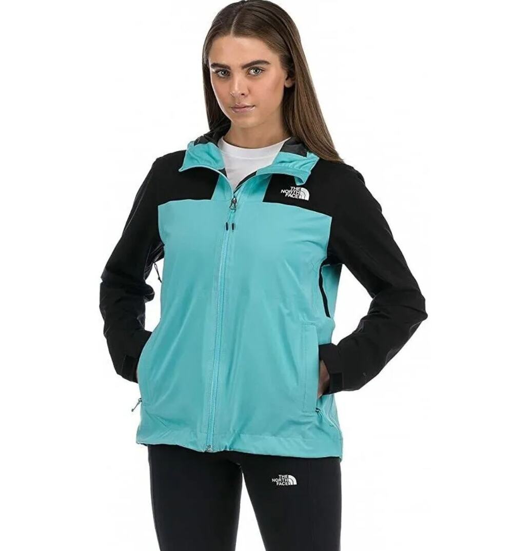 The North Face Active Stretch Rain Shell Jacket in Transantarctic Blue Women's M